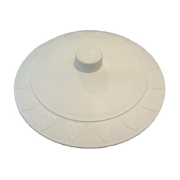 VTG Promise Margarine Plastic Container - Hearts on Lid "Get Heart Smart" Spread - Picture 1 of 4